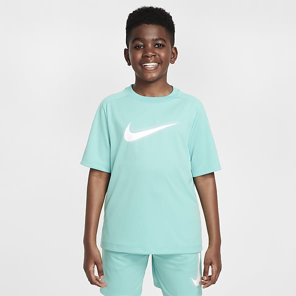 Boys Green Dri FIT Tops T Shirts. Nike UK
